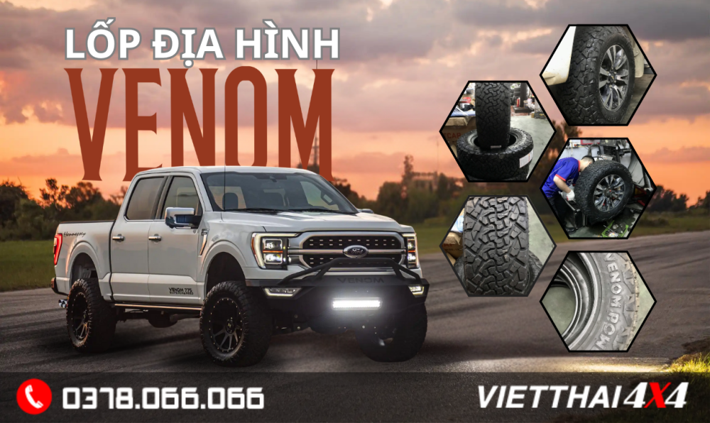 Tăng Cảm Giác Lái Với Lốp Địa Hình Venom – Độ Bám Tốt, Vận Hành Êm 1 tang-cam-giac-lai-voi-lop-dia-hinh-venom